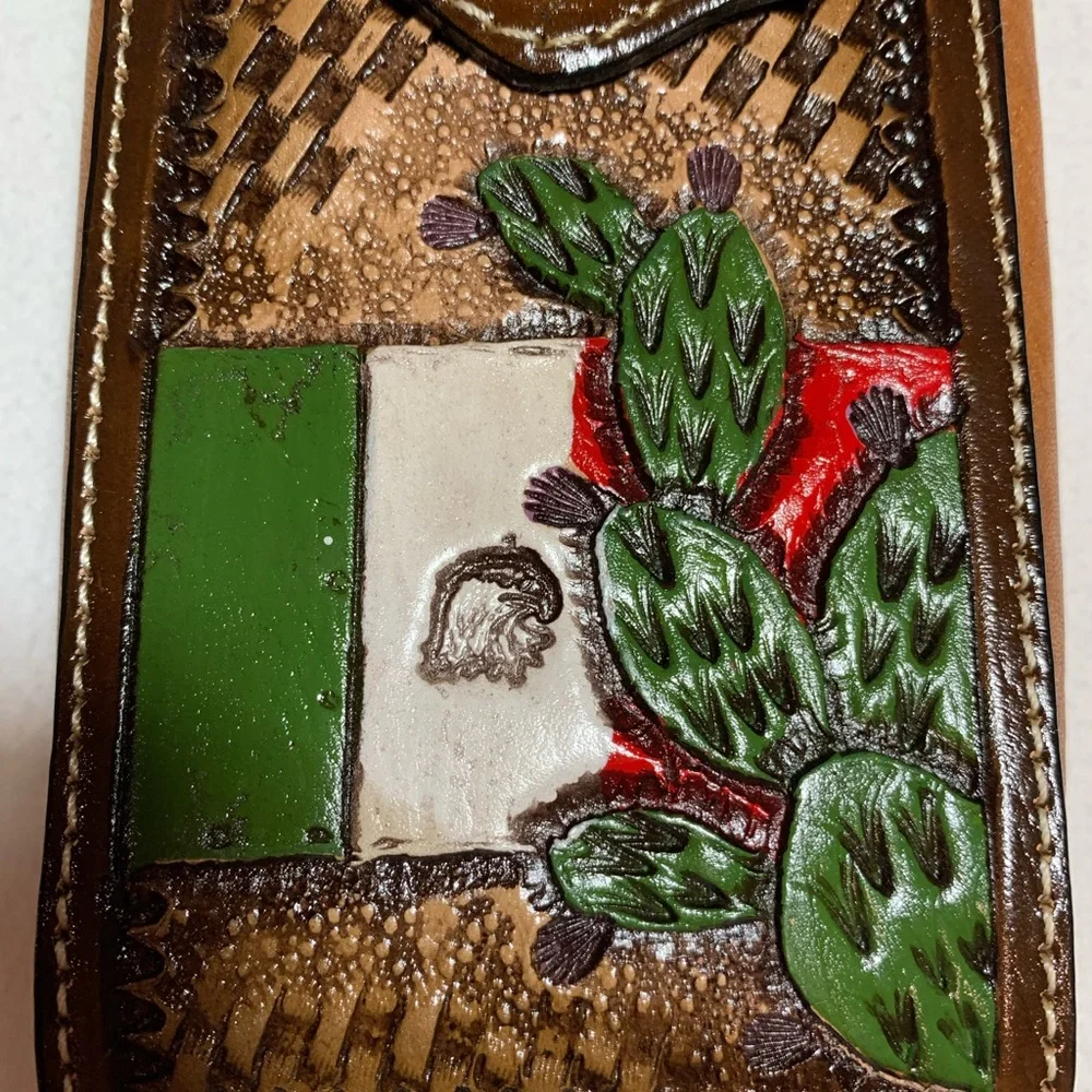 WESTERN LEATHER CELL PHONE CASE, FUNDA VAQUERA DE‎ CUERO COWBOY RODEO PHONE CASE